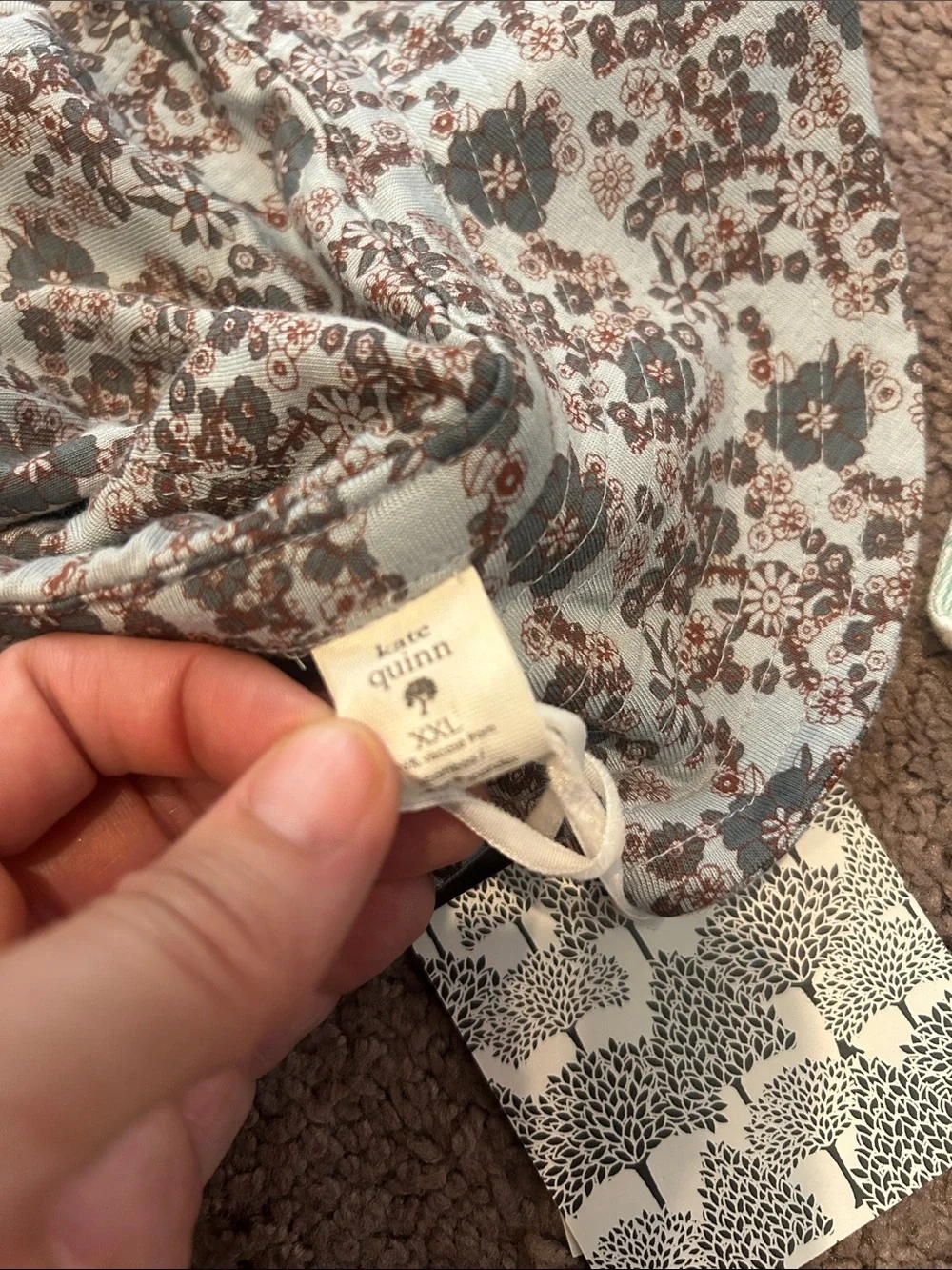 Kate Quinn toddler blue tent & ditzy floral sunhat bundle NWT